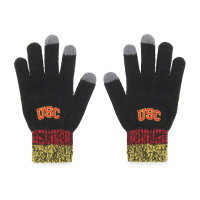 USC Trojans 47 Brand Black Arch Static Gloves